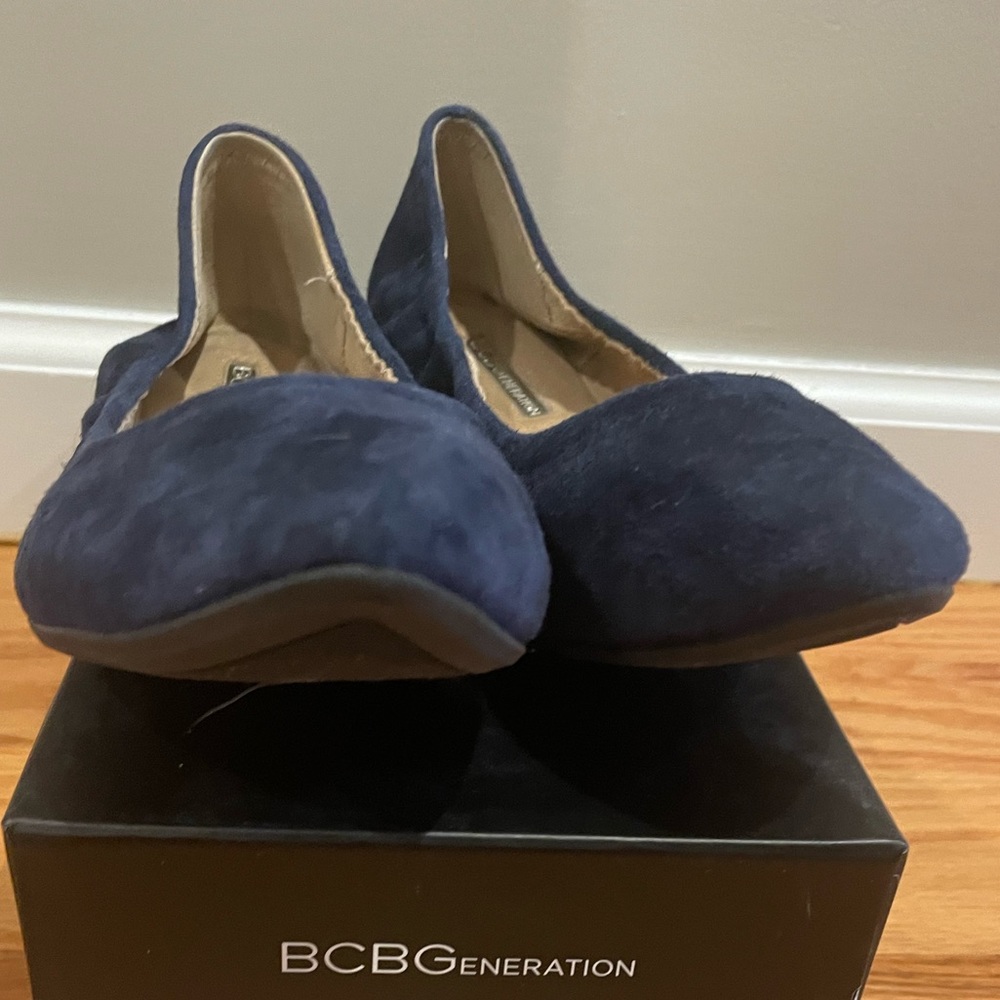 BCBG Navy Blue Flats